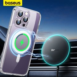 Автомобильное, беспроводное зарядное устройство от Baseus, для IPhone, мощность 15 Вт (цена 1427р)