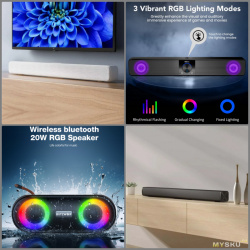 11.99$-30.99$ Подборка саундбаров и колонок Xiaomi, Redmi, BlitzWolf и Elegiant