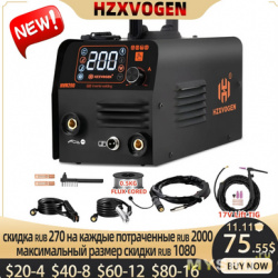 71.15-76.90$ Сварочный аппарат HZXVOGEN HVM200 3 in1 MIG/TIG/MMA