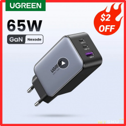 29.58$ на зарядное устройство GaN 65Вт UGREEN CD244