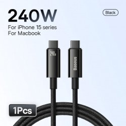 Кабель зарядный Baseus USB Type-C 240 Вт (из РФ от 456,32 ₽)