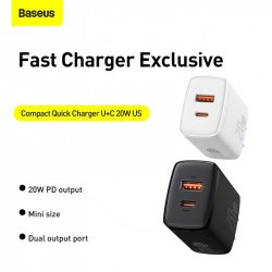 Зарядное устройство Baseus Compact 20W за 676 ₽