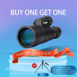 Монокуляр SVBONY 10-30×50 (3293 ₽ штатив SV153 в подарок)