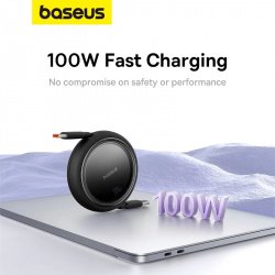 Выдвижной USB-кабель Baseus 100 Вт длиной 1 м из РФ (539 ₽)
