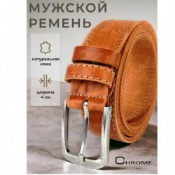 Рыжий ремень из натуральной кожи Chrome. Испытание огнем, водой и медными трубами