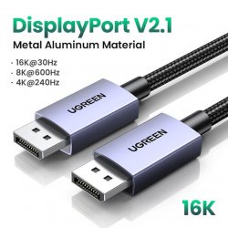 Скидка на DP кабель DP118 от Ugreen, с поддержкой 16K 30Гц(цена 1355р за 2м)