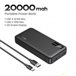 Скидка на внешний аккумулятор UGREEN 20000 мАч с быстрой зарядкой, 22.5 Вт.