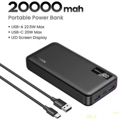 14.63$ Внешний аккумулятор UGREEN 20000/10000mAh PD 20W
