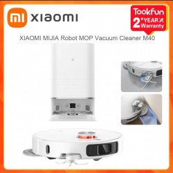 Акция на робот-пылесос XIAOMI MIJIA M40 OMNI со станцией самоочистки (влажная уборка, сушка, контейнеры для воды)