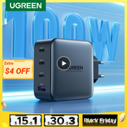 25.27$ — 28.99$ Зарядное устройство UGREEN 100W GaN Charger