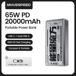 Повербанк MOVESPEED E20 20000 мАч PD 65 Вт (2550 ₽)