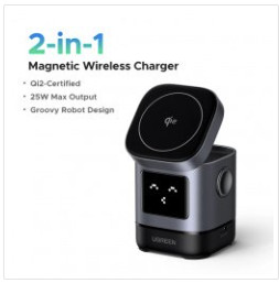 Скидка на магнитное беспроводное зарядное устройство UGREEN Uno Qi2 (цена 3253р)