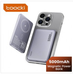 Беспроводной магнитный повербанк Toocki PB04B PD 20 Вт за 1 552 ₽