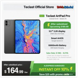 Планшет Teclast ArtPad Pro за 13 176 рублей