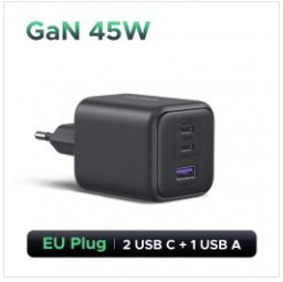 Компактное сетевое ЗУ UGREEN 45 Вт 3 порта (из РФ, 1238 ₽)