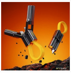 Кабель — мультитутл 3-в-1 (зарядка, зажигалка, нож) AOHI PROMETHEUS (2 243 ₽)