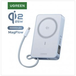 Компактный пауэрбанк UGREEN с мощной беспроводной зарядкой (Из РФ 3 115 ₽)