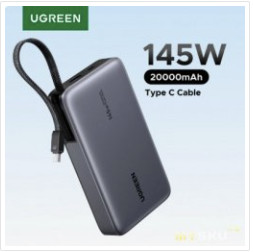 41.02$-46.38$ Скидка на внешний аккумулятор UGREEN Nexode PD 145 Вт 20000 мАч
